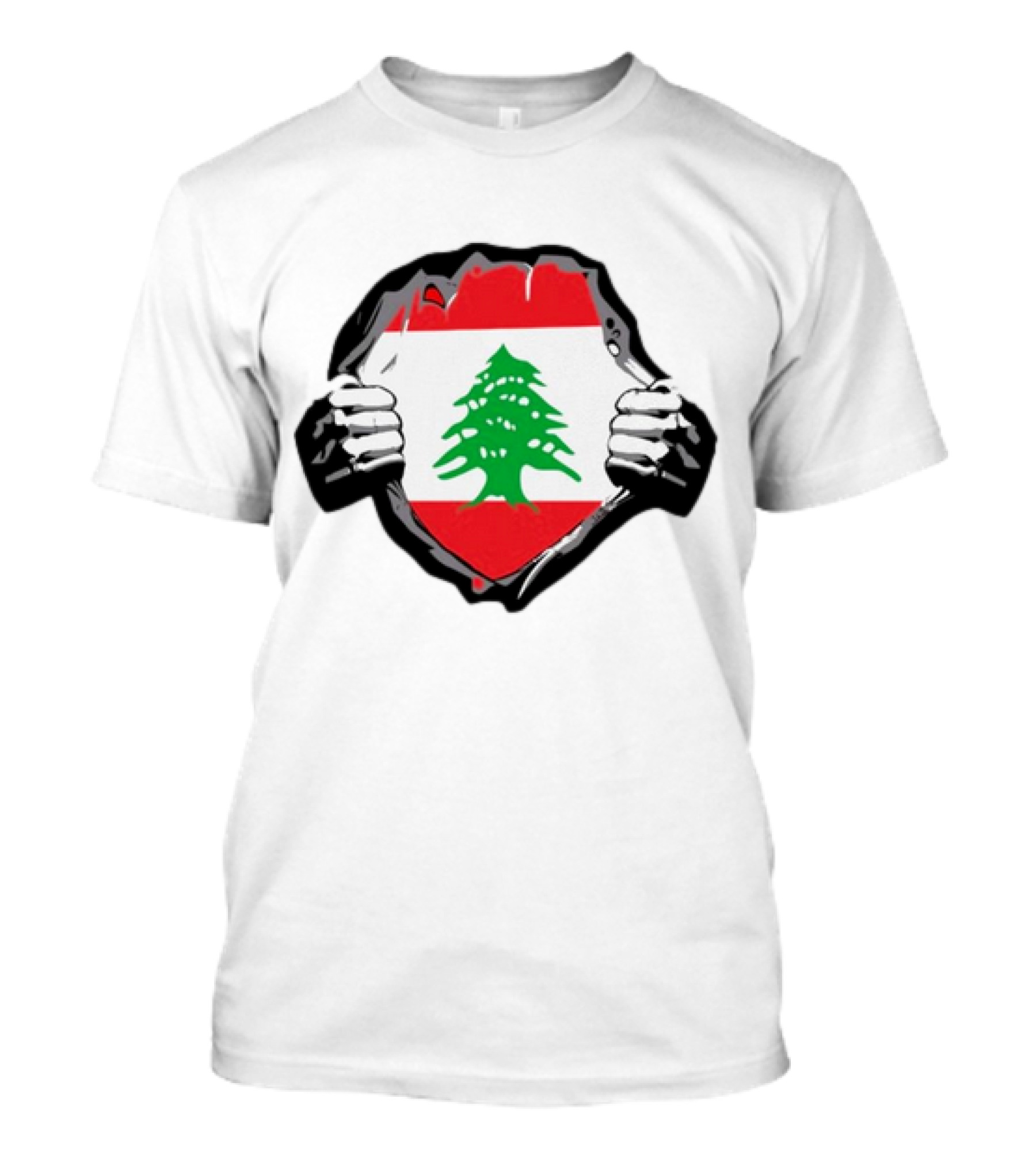 Lebanon Flag Lebanese Roots Cedar Pride Emblem T-Shirt