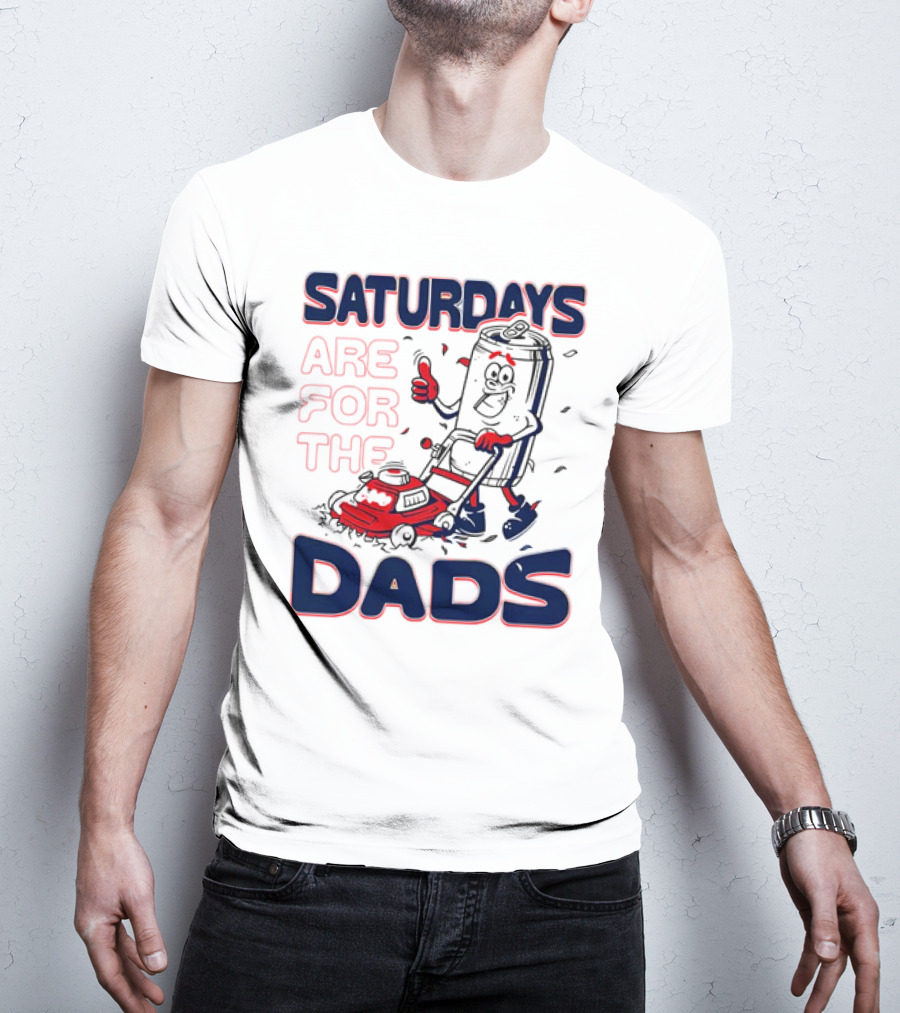 Saturdays Are For The Dads Can Mowing Mower T-Shirt
