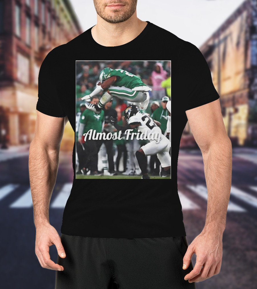 Almost Friday Saquon Barkley Hurdle Over Philadelphia Eagles T-Shirt