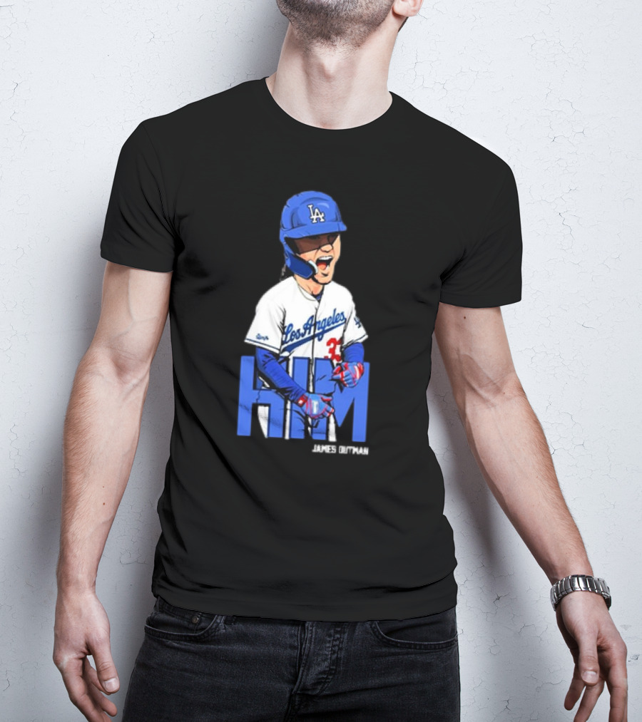 Los Angeles Dodgers James Outman HIM Baseball T-Shirt