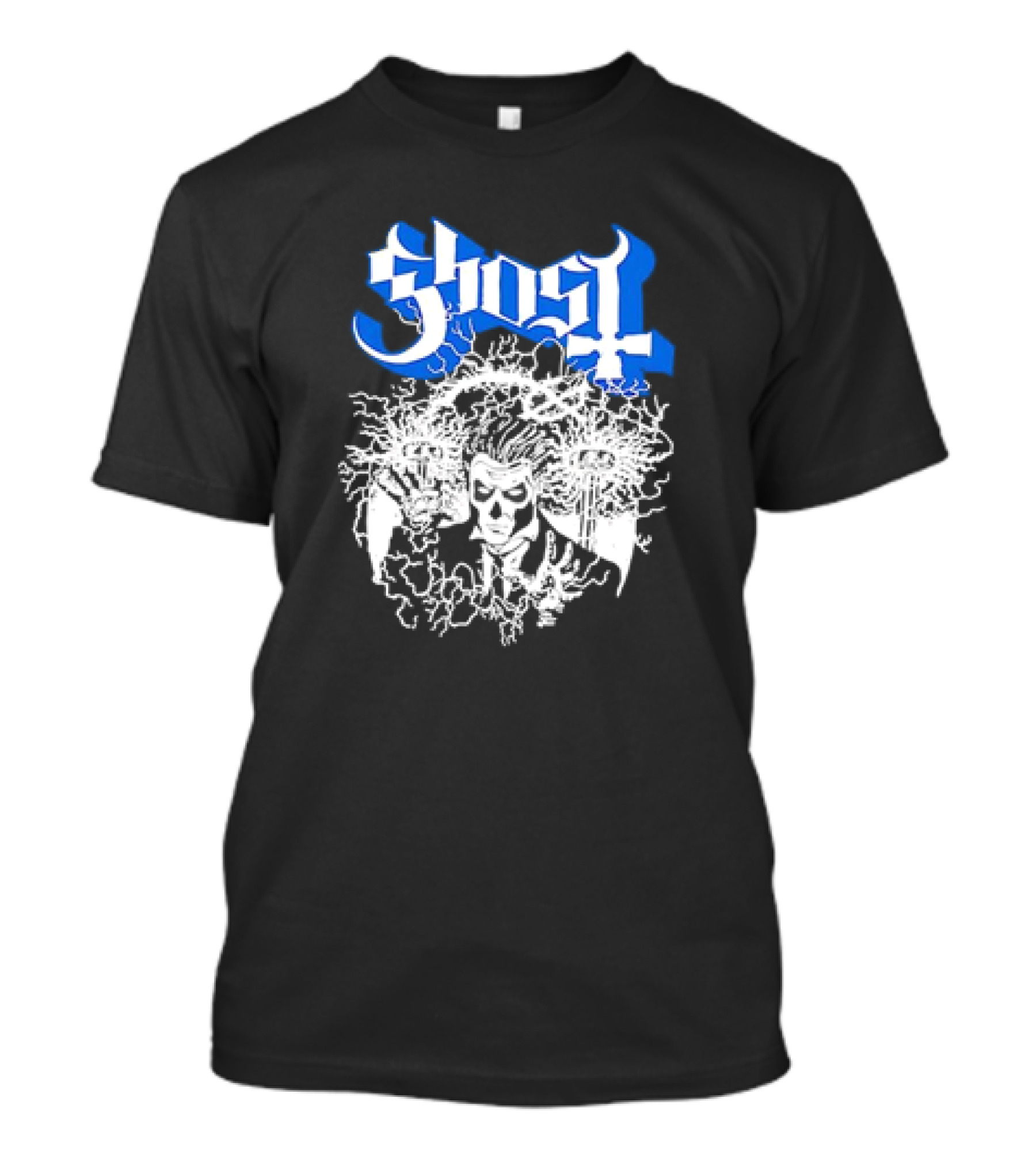 Ghost Nikola Tesla Papa Emeritus Horror Electric Skeleton T-Shirt