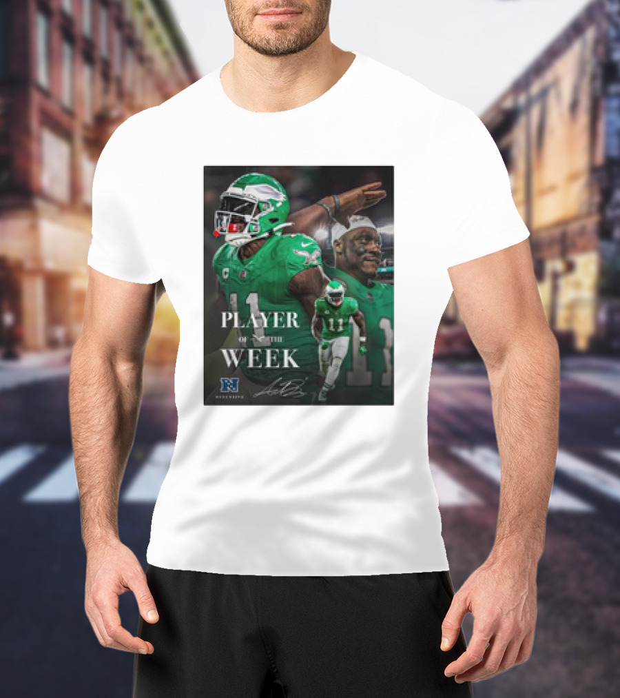 Arthur Juan Brown Philadelphia Eagles NFL Player Of The Week T-Shirt