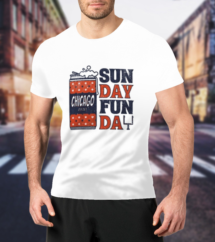 Chicago Sunday Fun Day 1923 Football Can T-Shirt