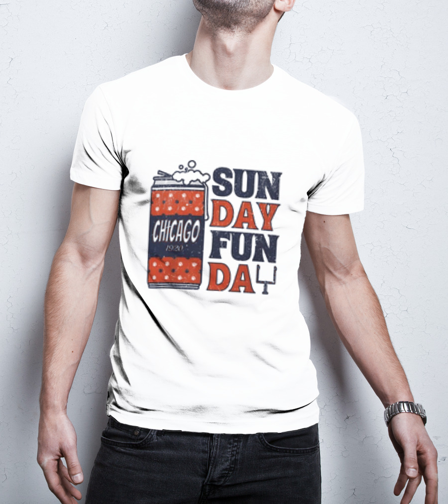 Chicago Sunday Fun Day 1923 Football Can T-Shirt