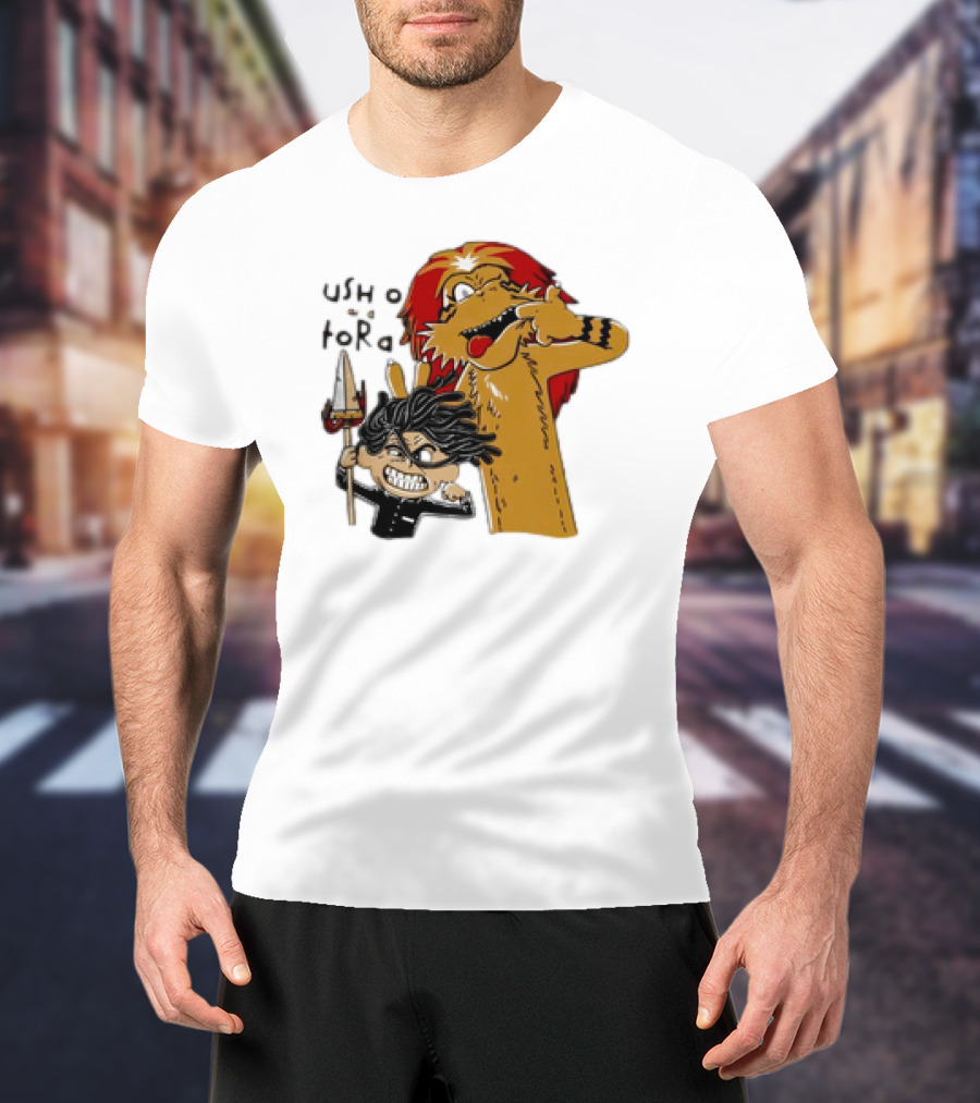 Ushio And Tora Calvin And Hobbes Mashup Tide And Tiger T-Shirt