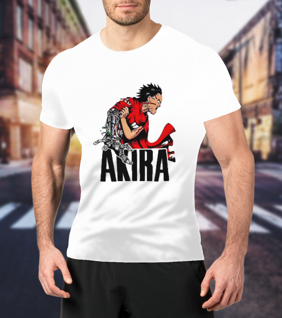 Akira Tetsuo Shima Cybernetic Arm Vintage 1980s Iconic Anime T-Shirt