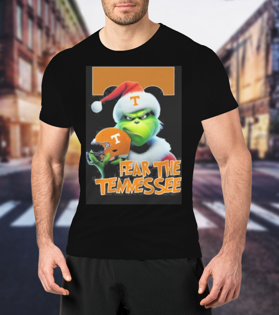Grinch Fear The Tennessee Volunteers Christmas T-Shirt