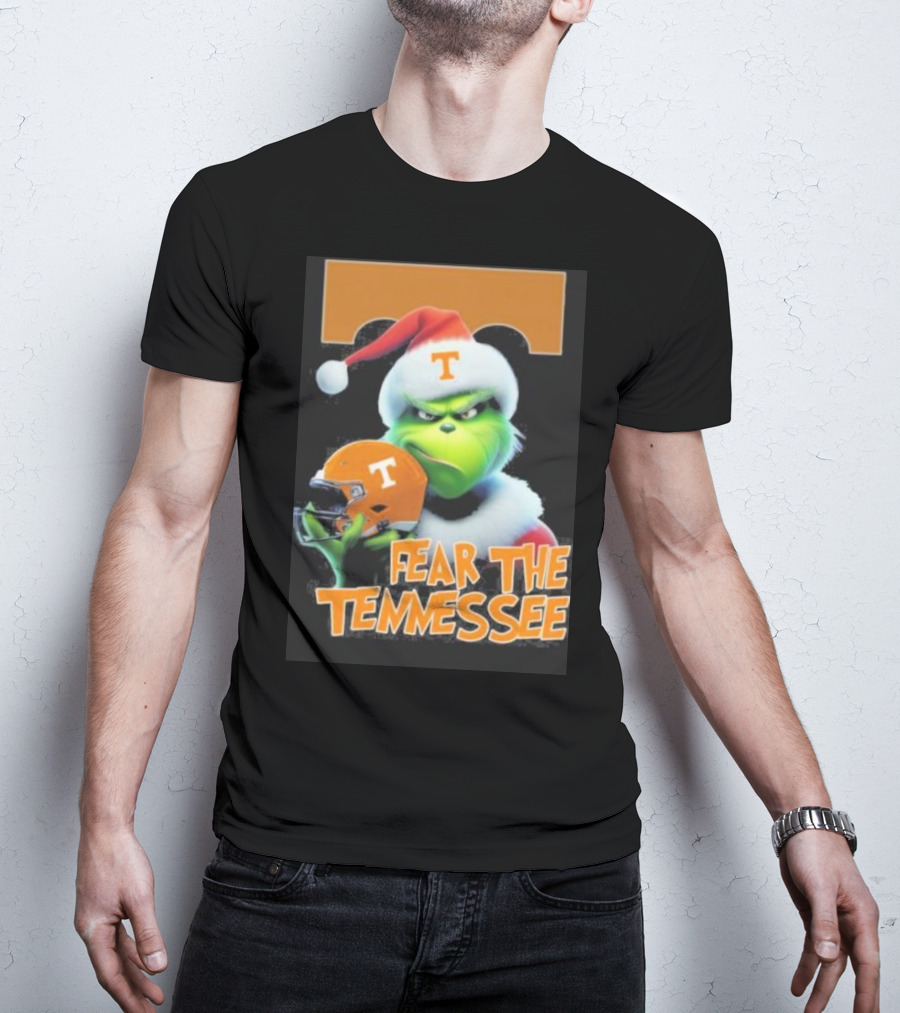 Grinch Fear The Tennessee Volunteers Christmas T-Shirt