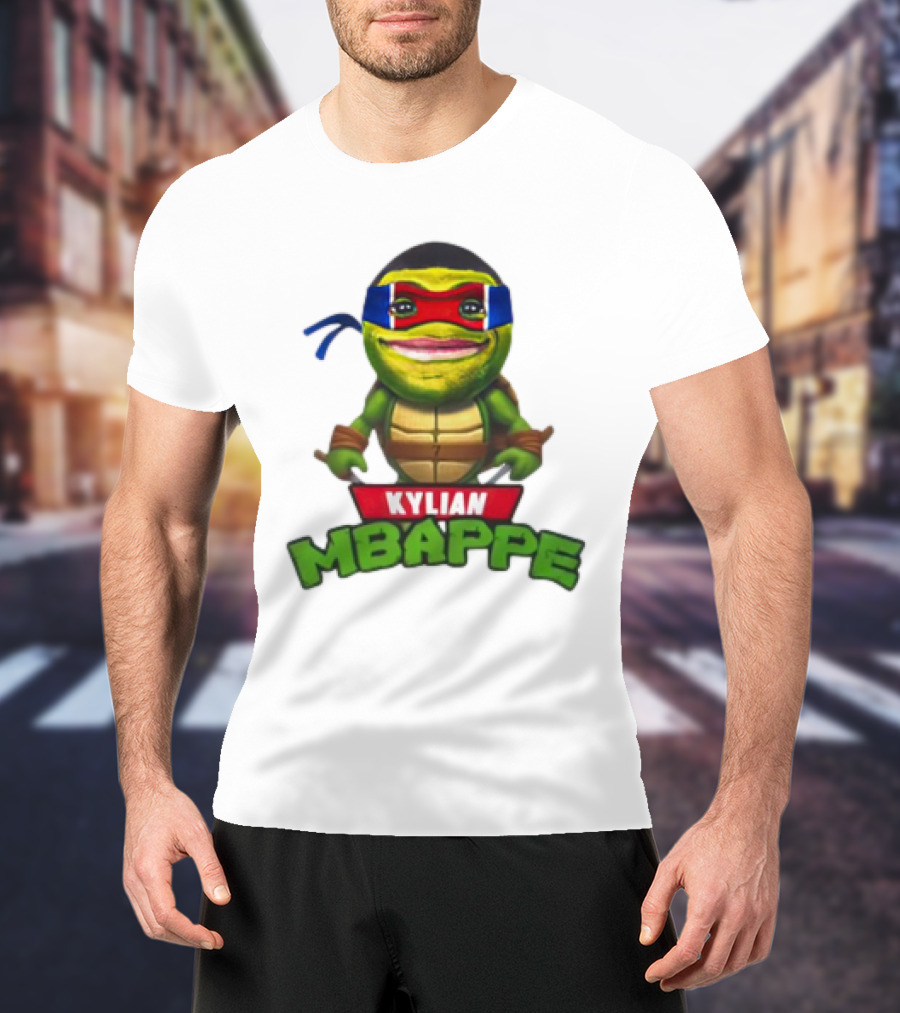 Kylian Mbappe Leonardo Ninja Turtle T-Shirt