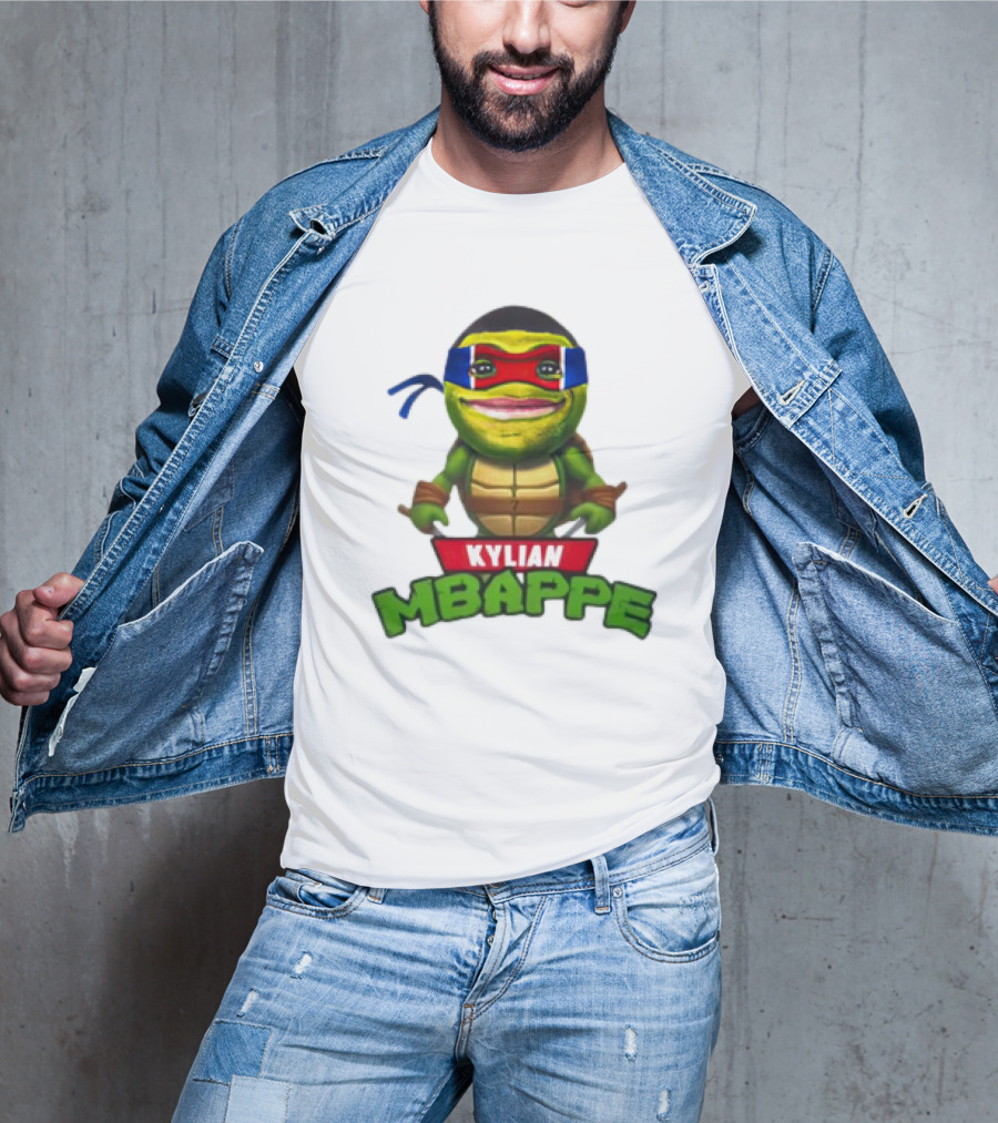 Kylian Mbappe Leonardo Ninja Turtle T-Shirt