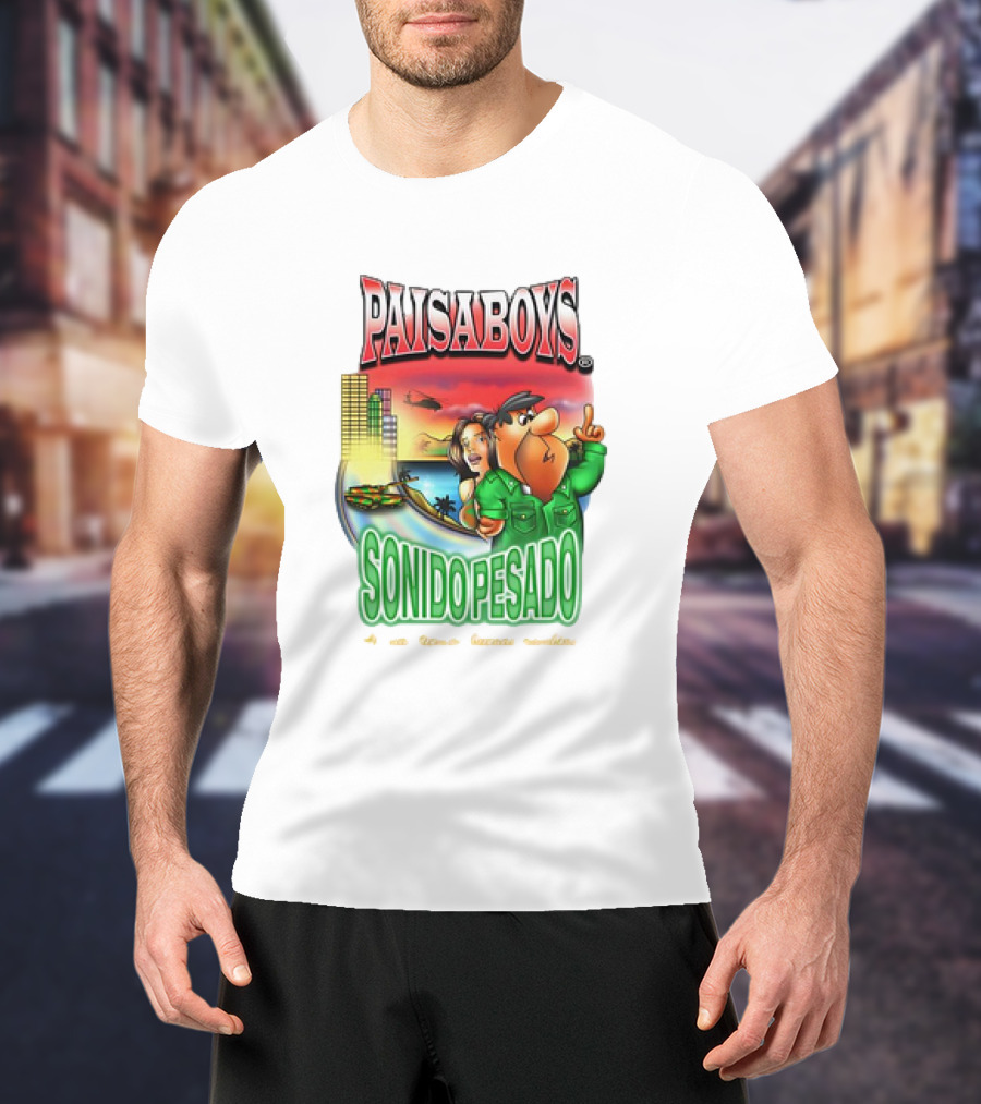 PAISABOYS SONIDO PESADO Al Mal Tiempo Buenas Cumbias T-Shirt