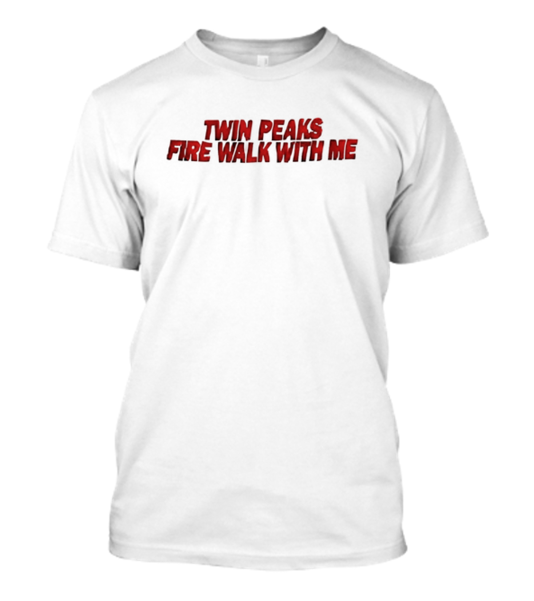 Twin Peaks Fire Walk With Me Text Red T-Shirt