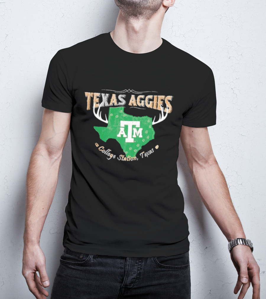 Texas Aggies A&M College Station Texas Deer Season T-Shirt