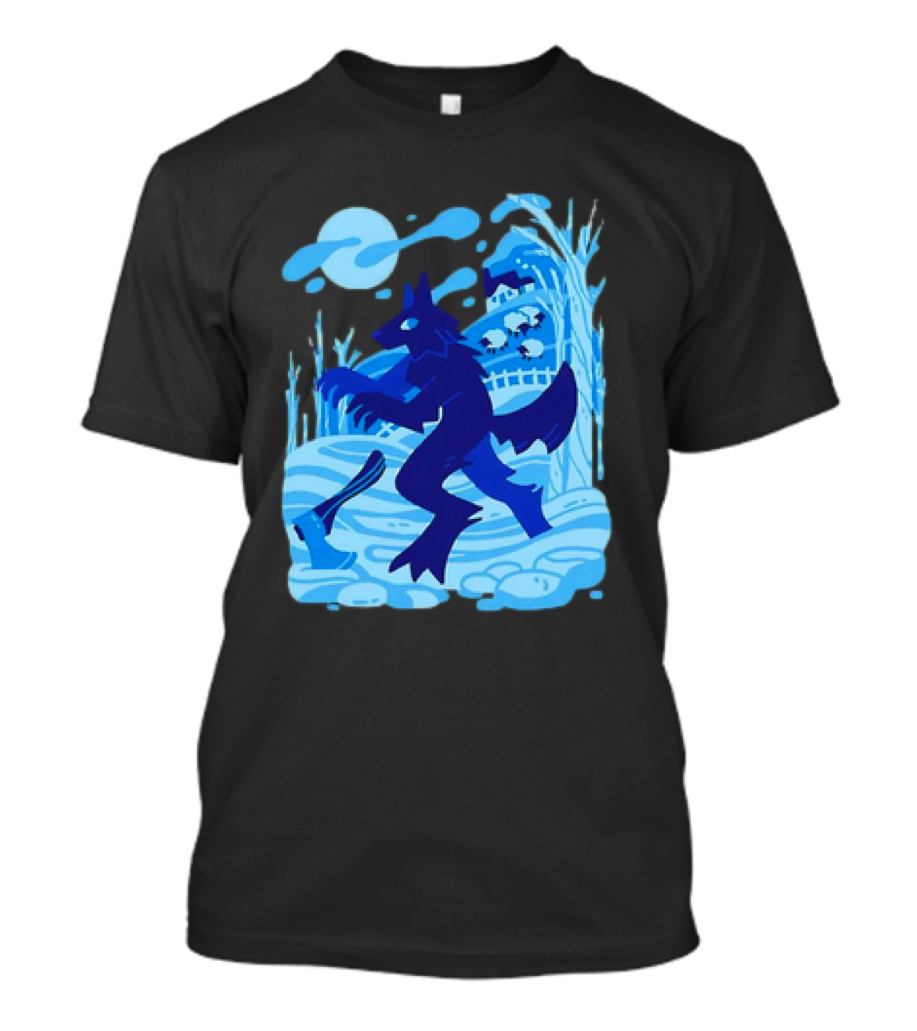Werewolf Under The Winter Moon T-Shirt