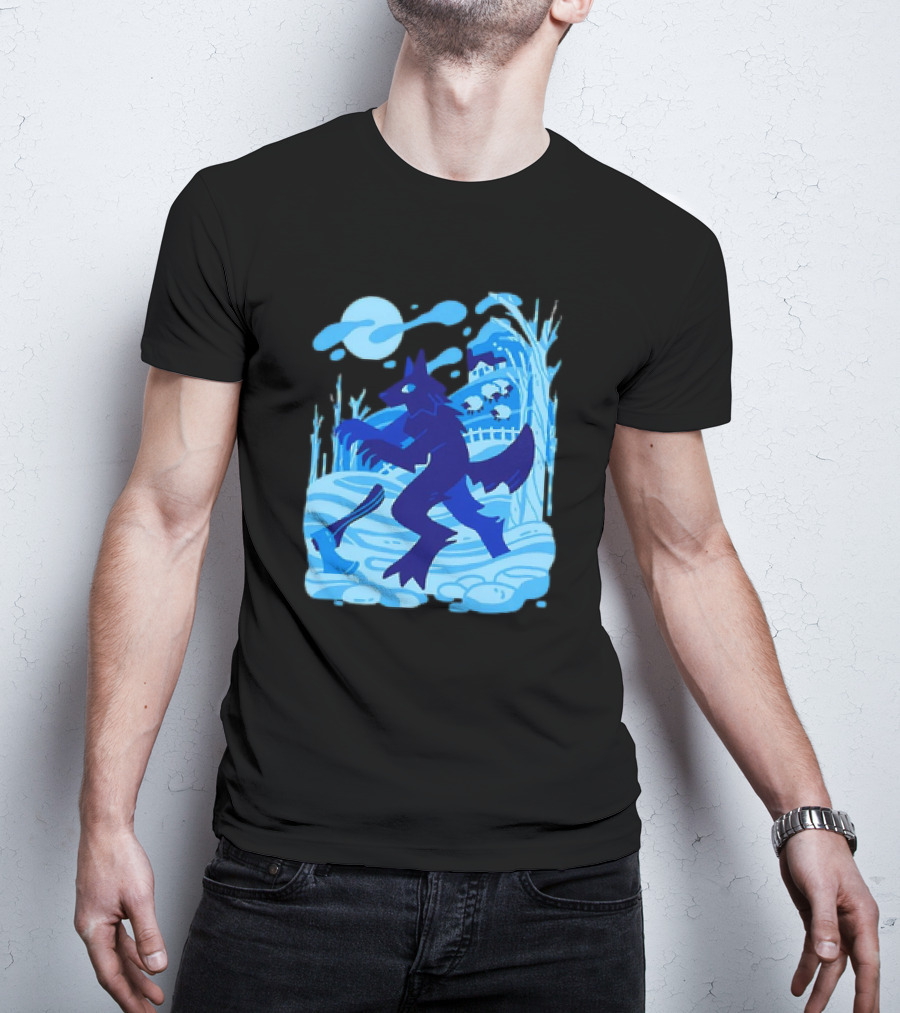 Werewolf Under The Winter Moon T-Shirt