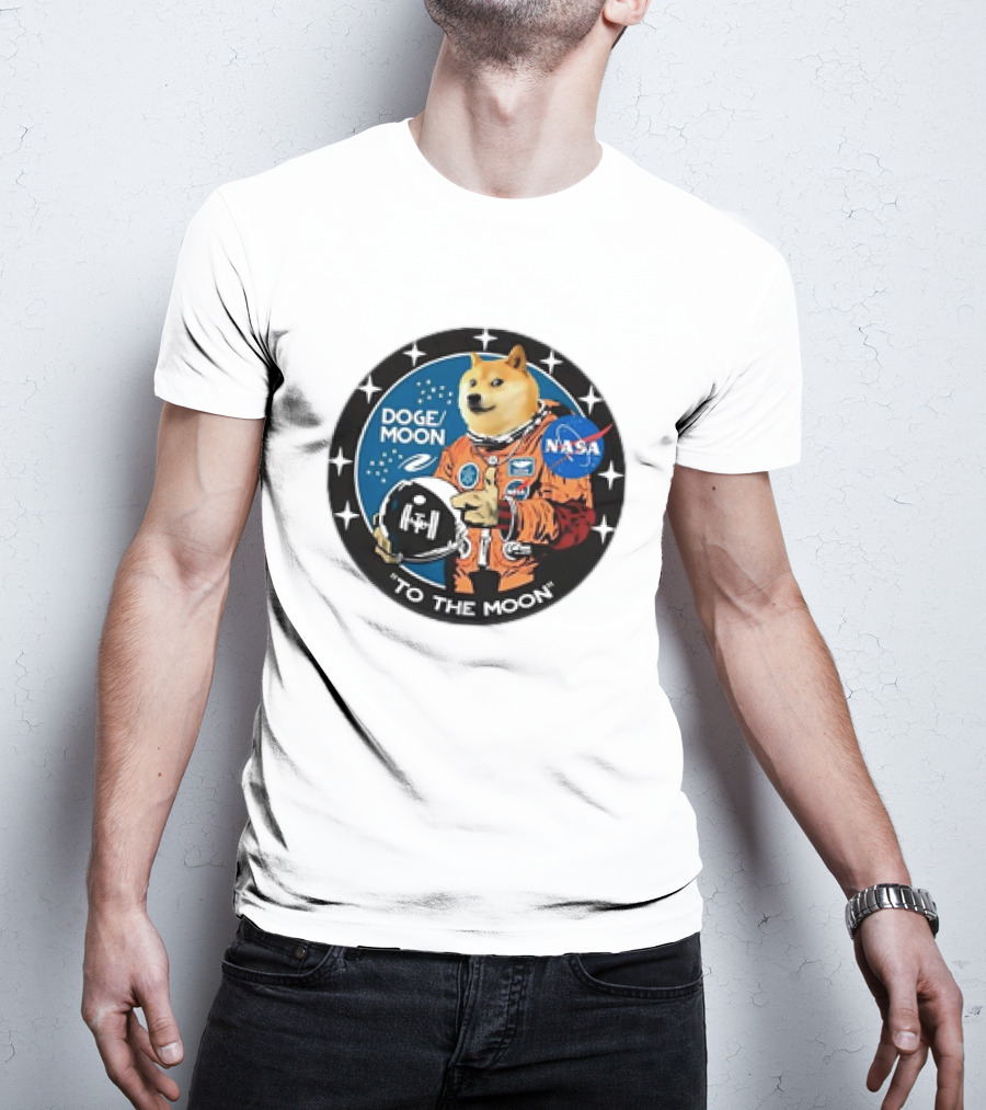 DOGE Moon NASA Astronaut Dogecoin To The Moon T-Shirt