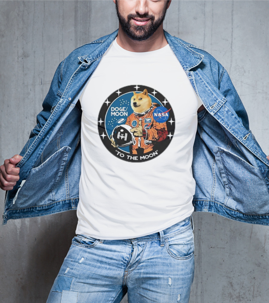 DOGE Moon NASA Astronaut Dogecoin To The Moon T-Shirt