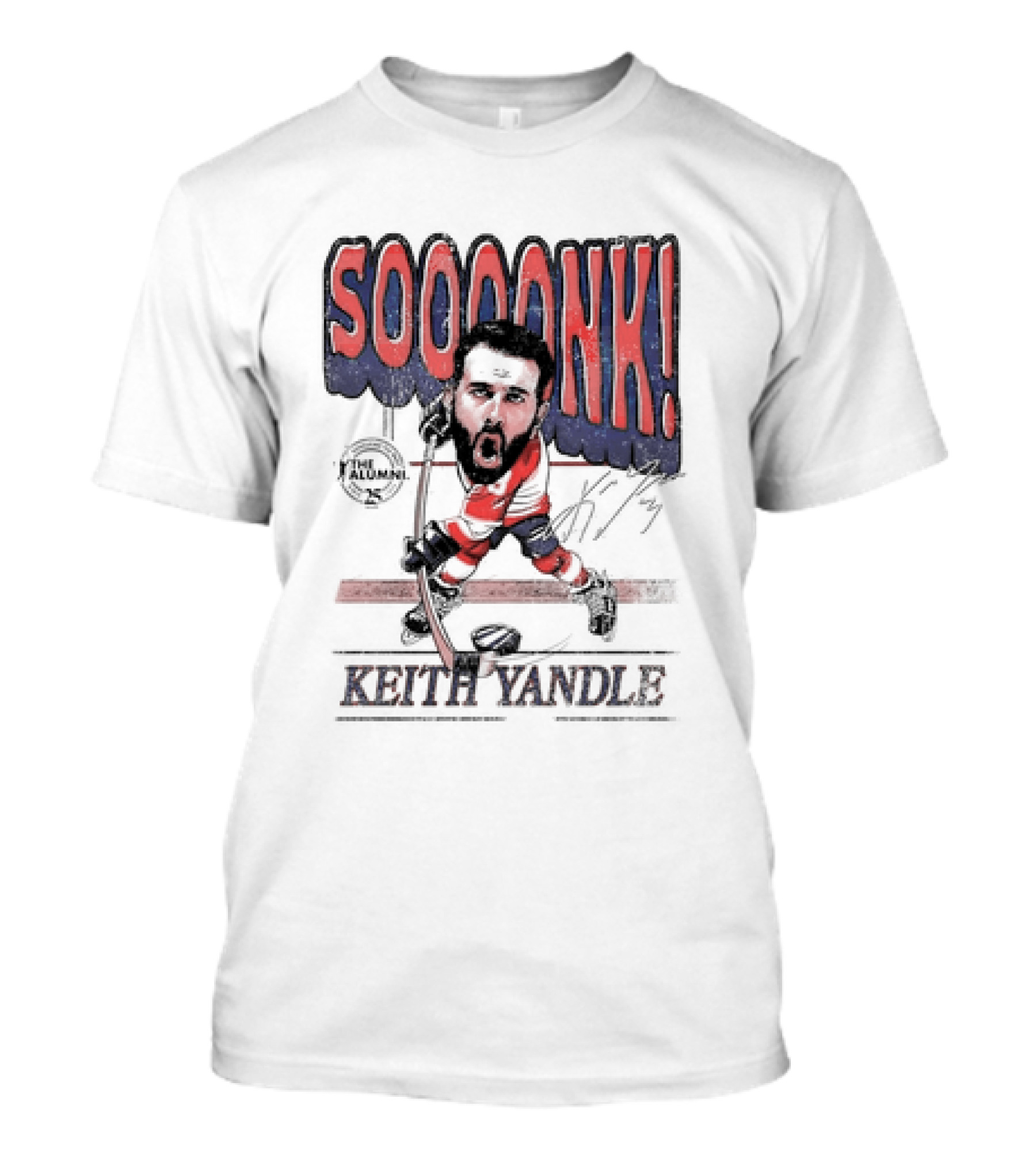 SOOOOONK Keith Yandle Philadelphia Flyers The Alumni Signature Caricature T-Shirt