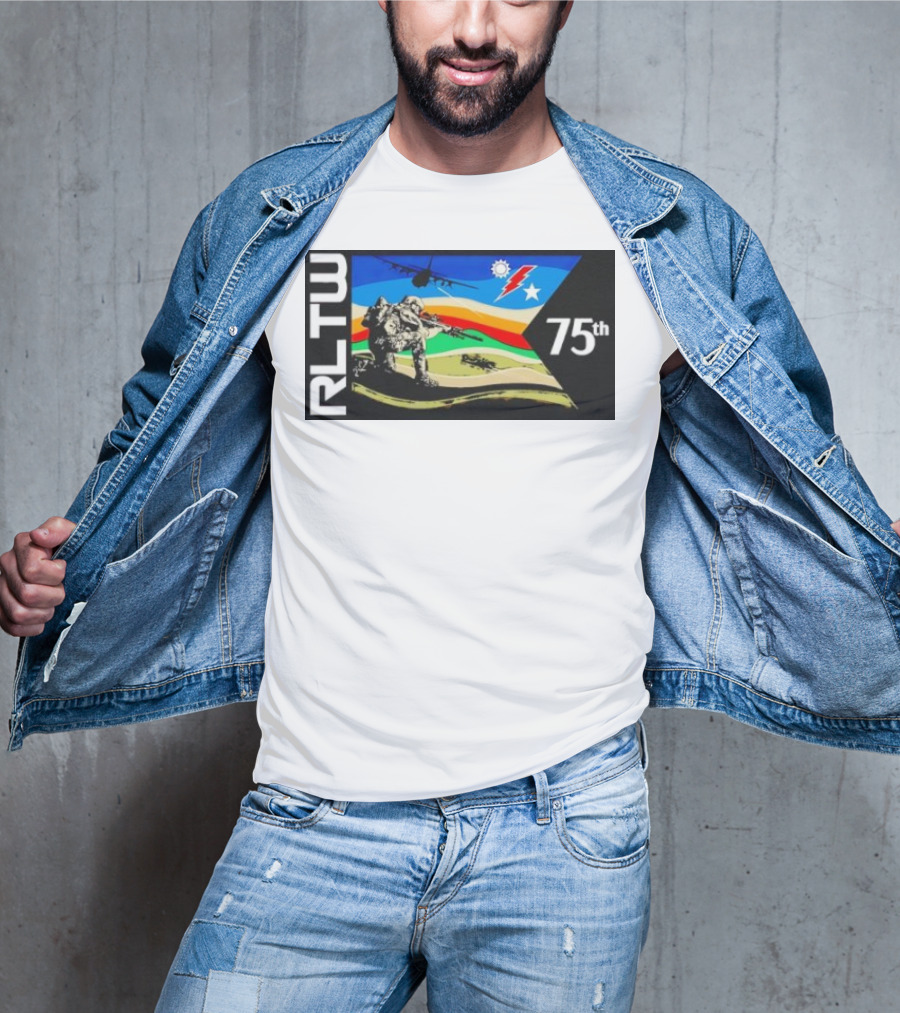 RLTW RGR Violence Guidon 75th Airborne Soldier Tactical Ops T-Shirt