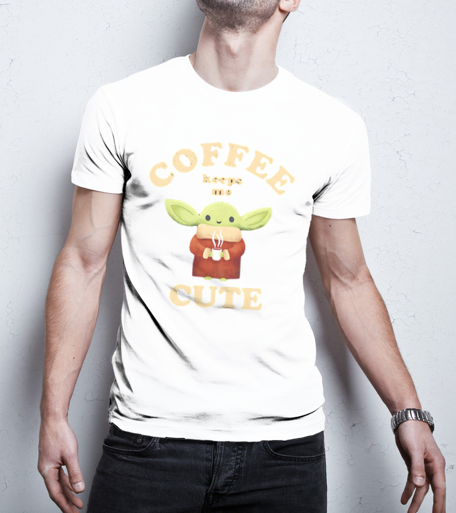 Coffee Keeps Me Cute Baby Yoda T-Shirt