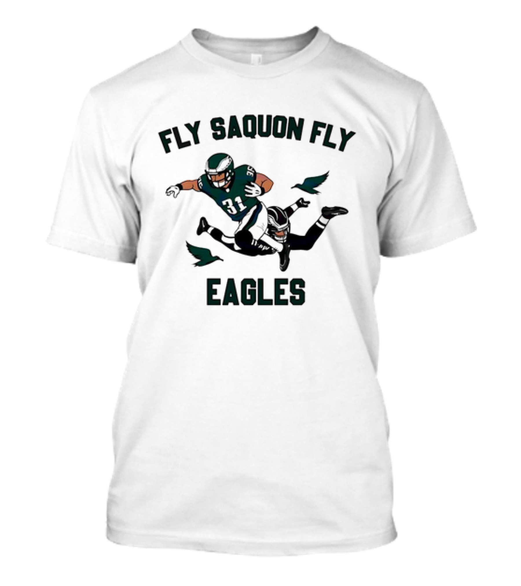 Fly Saquon Fly Eagles Football Player Eagles T-Shirt