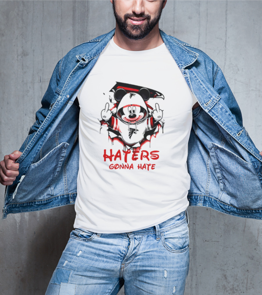 Atlanta Falcons Mickey Mouse Haters Gonna Hate T-Shirt