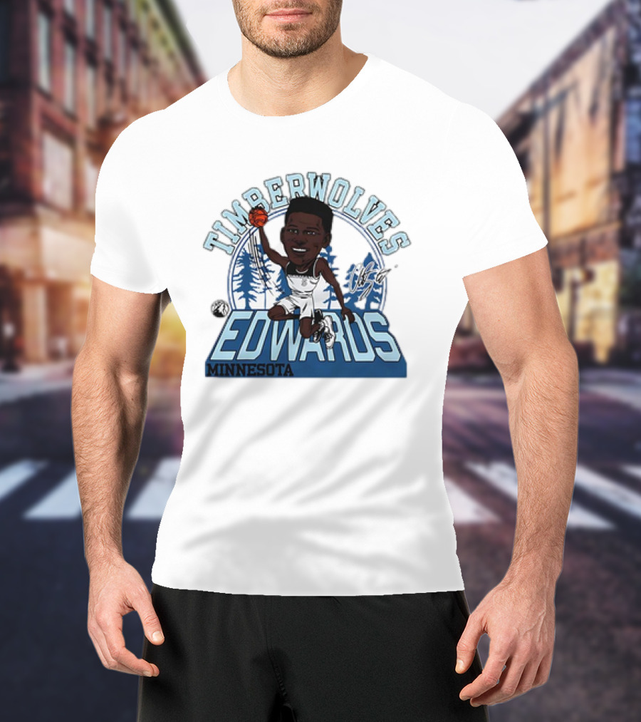 TIMBERWOLVES EDWARDS MINNESOTA T-Shirt