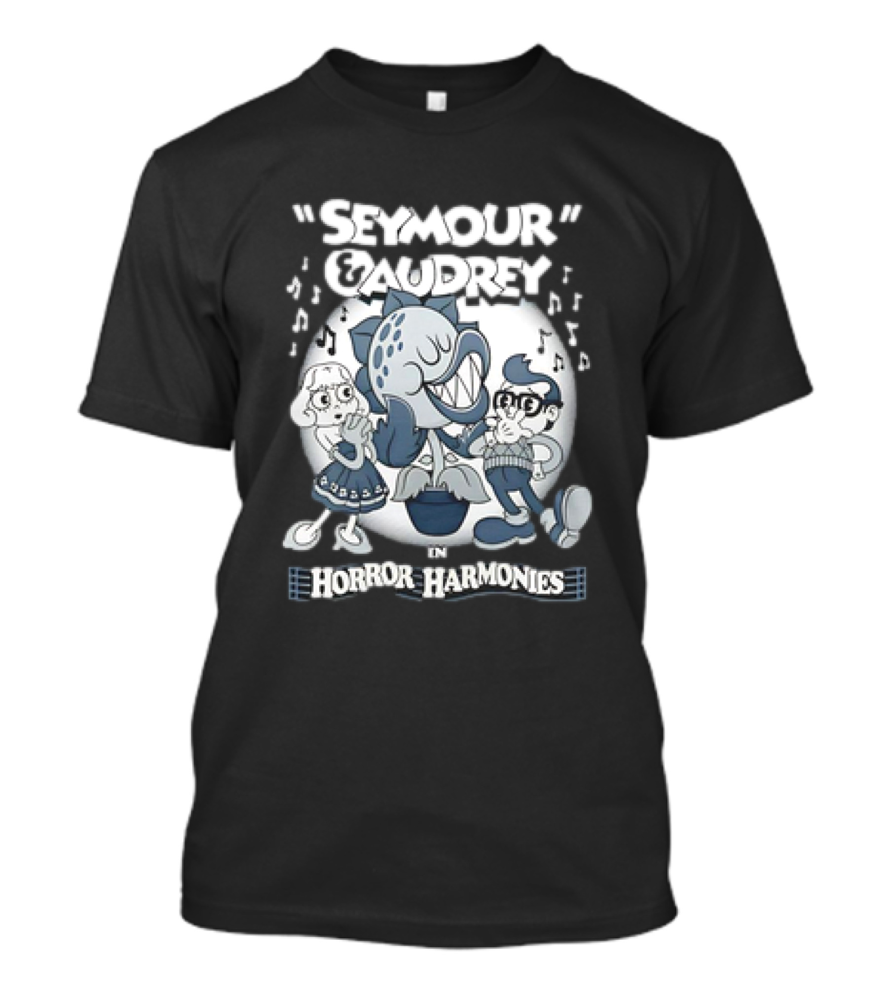 Seymour And Audrey In Horror Harmonies Little Shop Of Horrors X Merrie Melodies T-Shirt