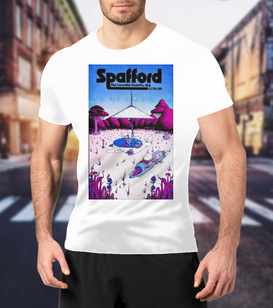 Spafford Live At The Crocodile Seattle 11/10/24 Vintage Sci-Fi Scene T-Shirt