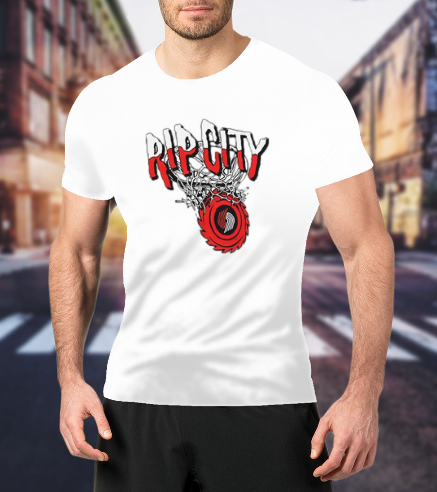 Rip City Portland Trail Blazers Basketball Netball T-Shirt