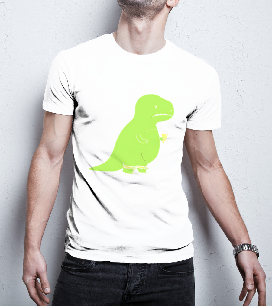 T-rex Struggles With An Ice Cream Cone Darn Silly Dinosaur Problem T-Shirt