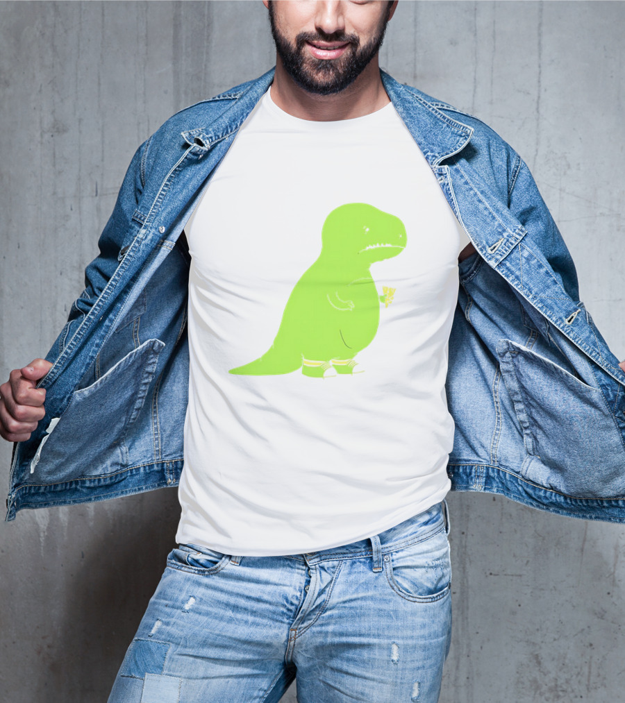 T-rex Struggles With An Ice Cream Cone Darn Silly Dinosaur Problem T-Shirt