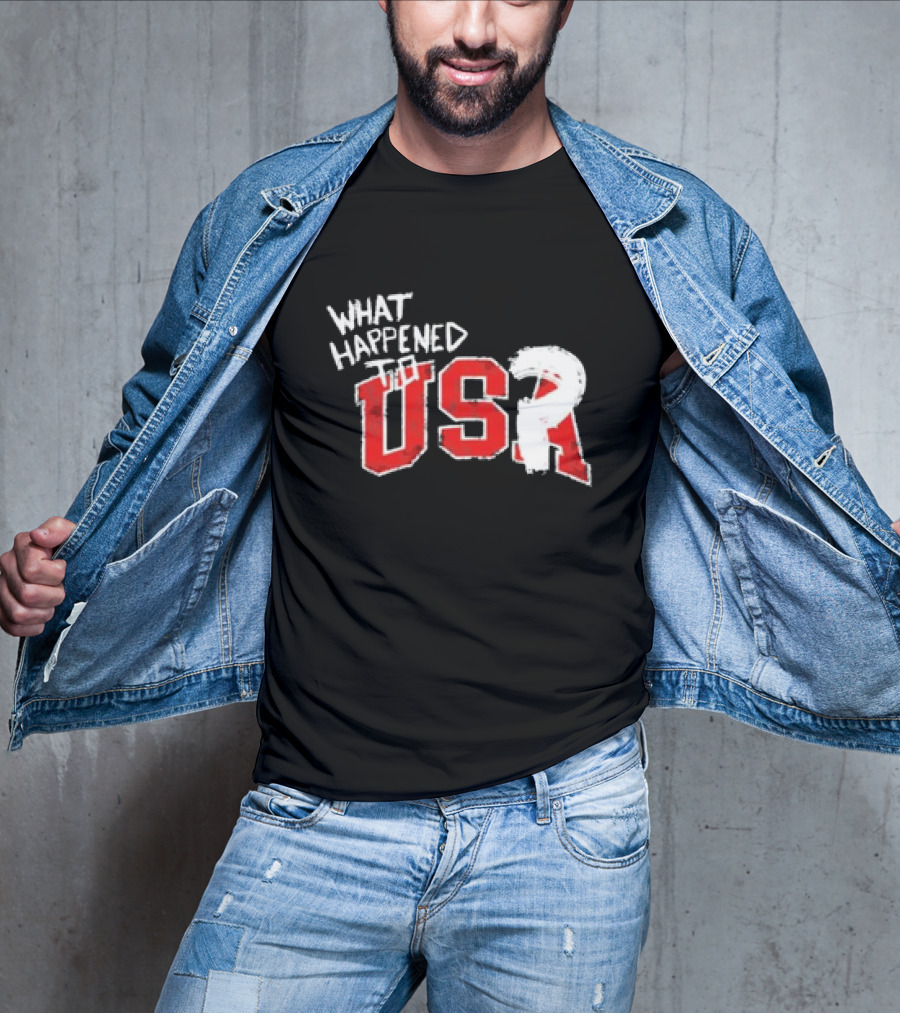 What Happened To USA Red Lettering T-Shirt