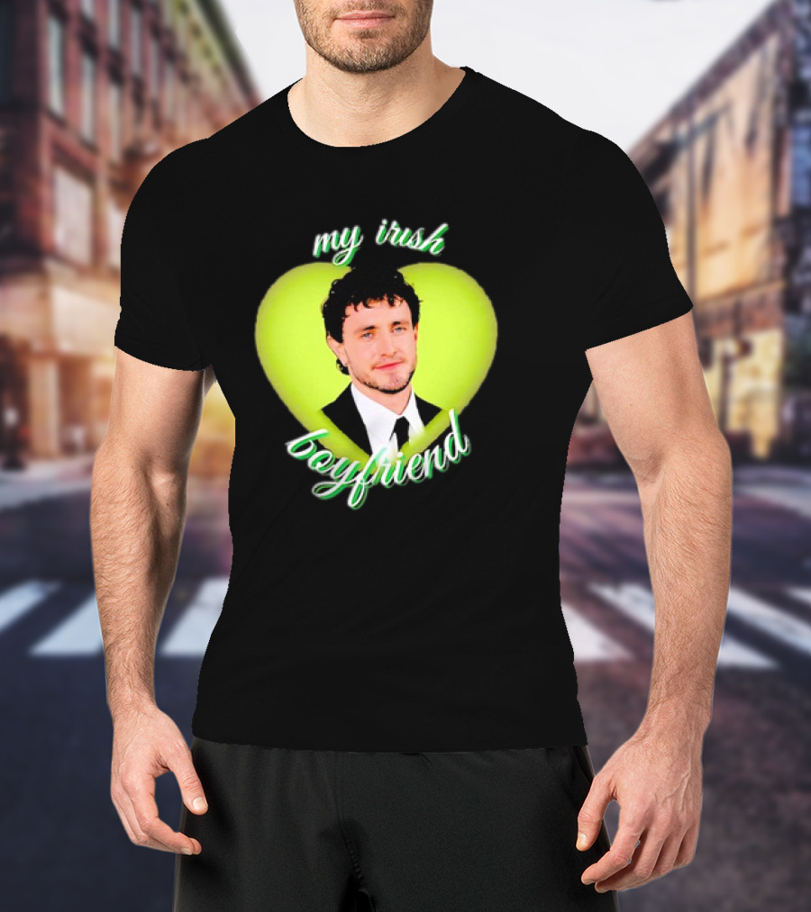 Paul Mescal My Irish Boyfriend Heart T-Shirt