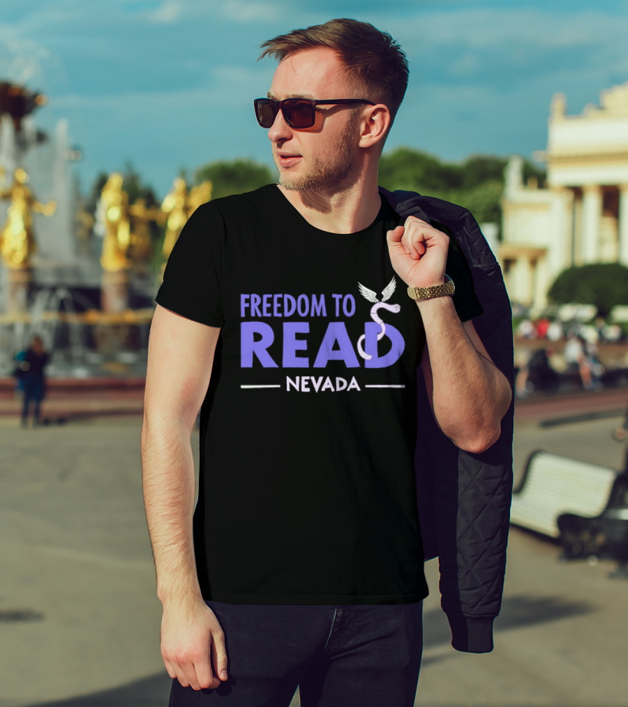 Freedom To Read Nevada Serpent With Wings T-Shirt