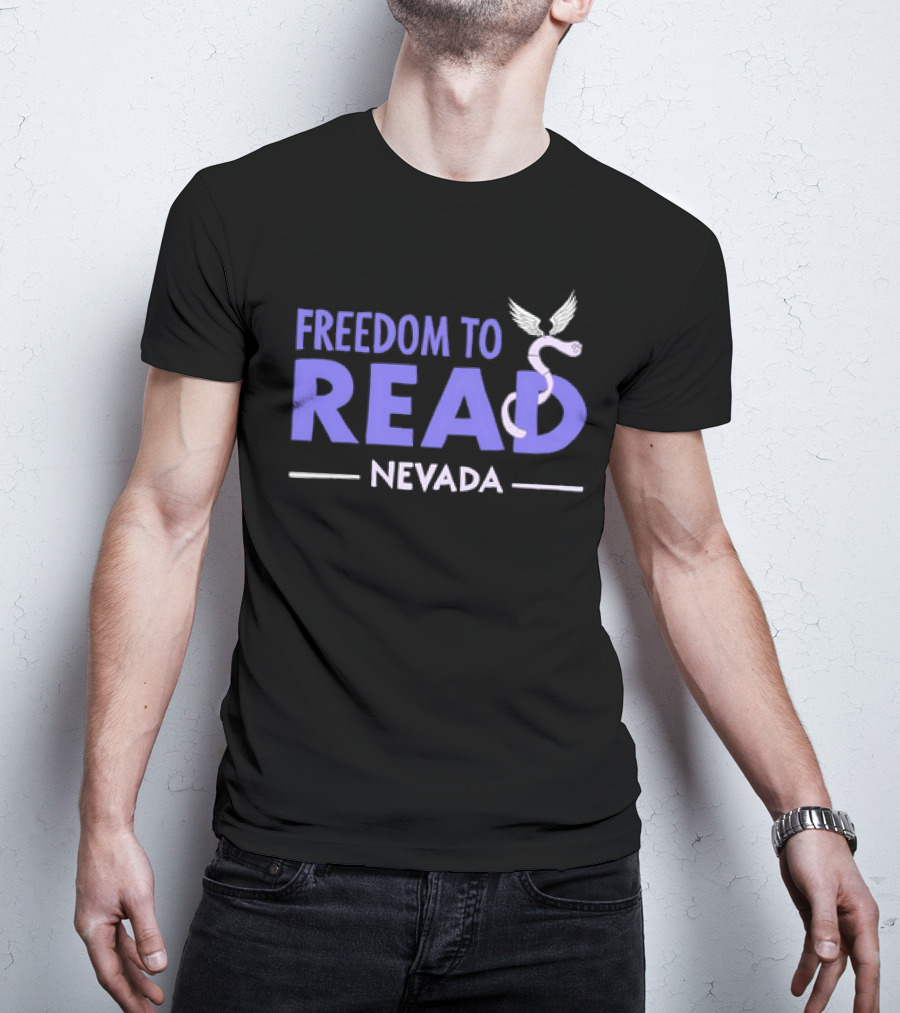 Freedom To Read Nevada Serpent With Wings T-Shirt