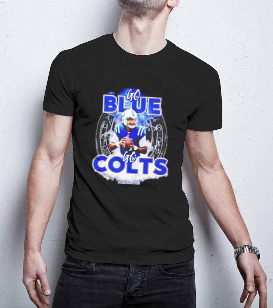 Anthony Richardson Indianapolis Colts NFL Go Blue Go Colts Football Fan T-Shirt