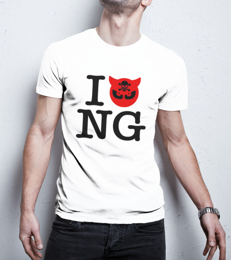 I Love NG Skull Emblem T-Shirt