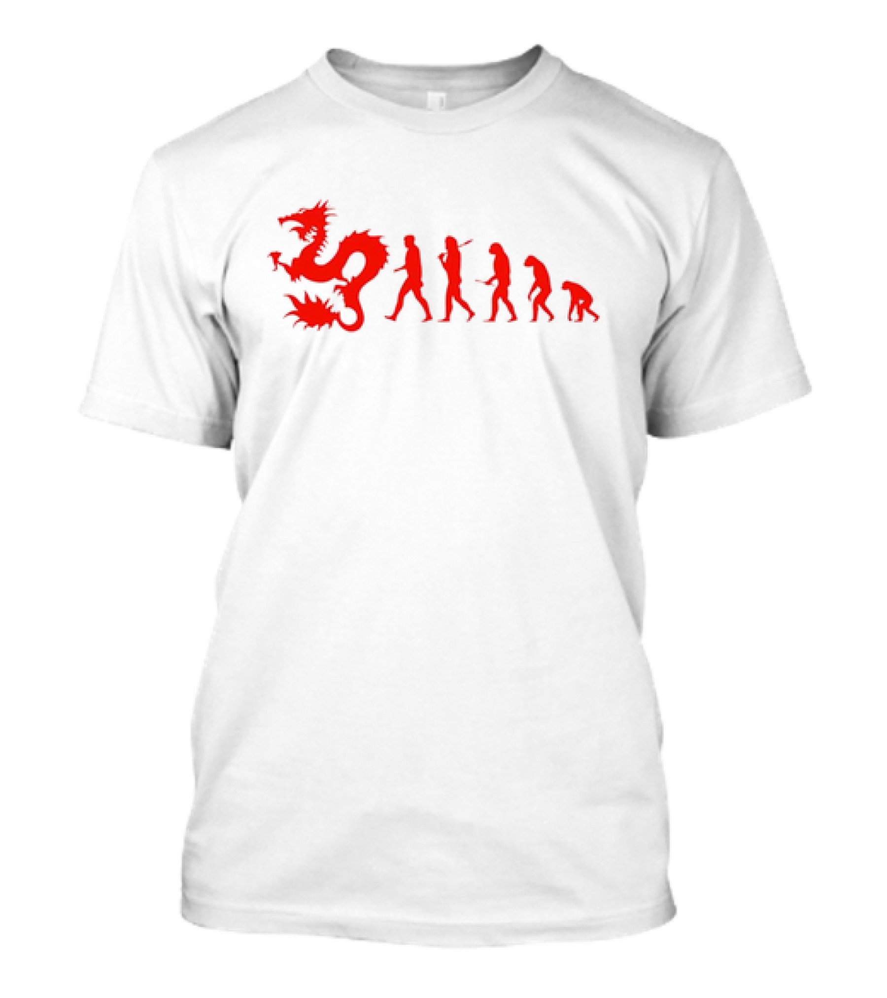 Dean Blunt Evolution With Red Dragon And Human Figures Progression T-Shirt
