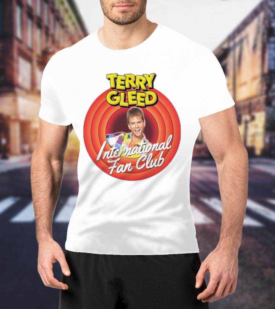 Terry Gleed International Fan Club Retro Style Badge T-Shirt