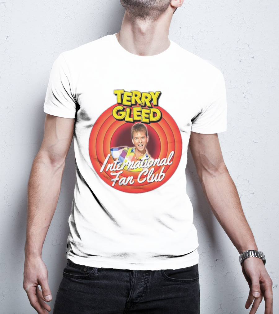 Terry Gleed International Fan Club Retro Style Badge T-Shirt