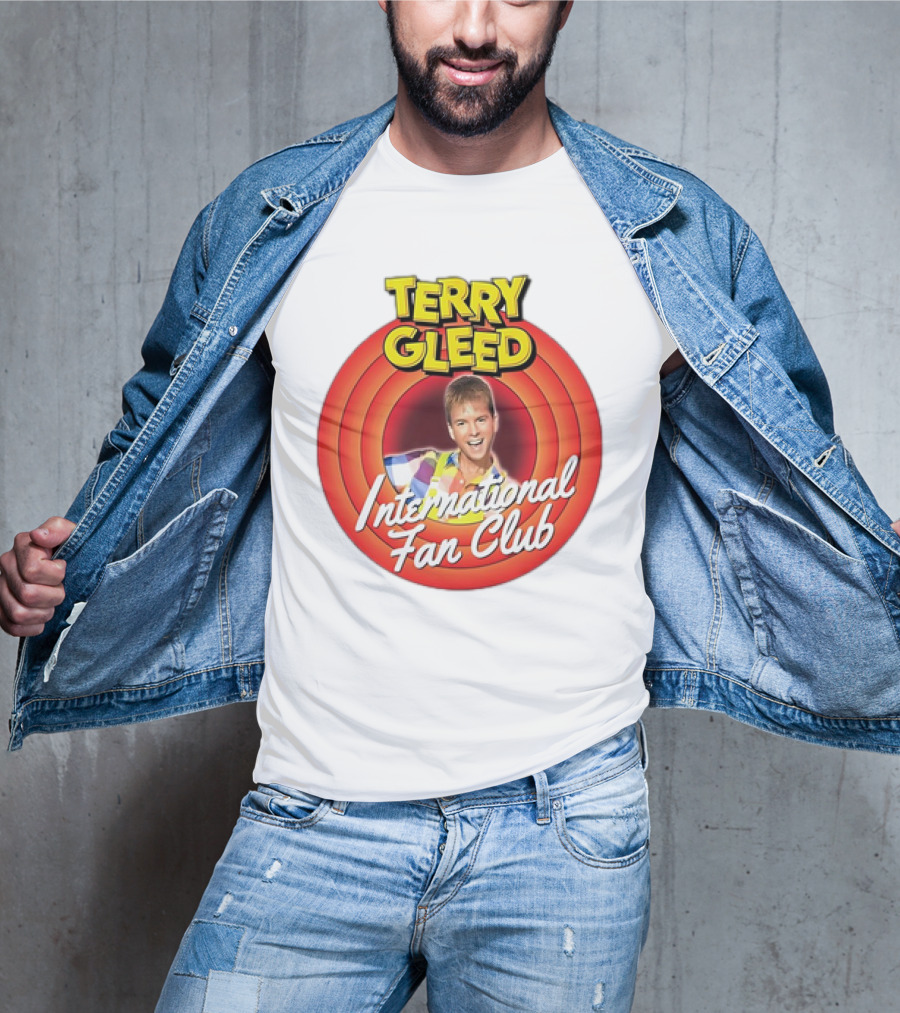 Terry Gleed International Fan Club Retro Style Badge T-Shirt