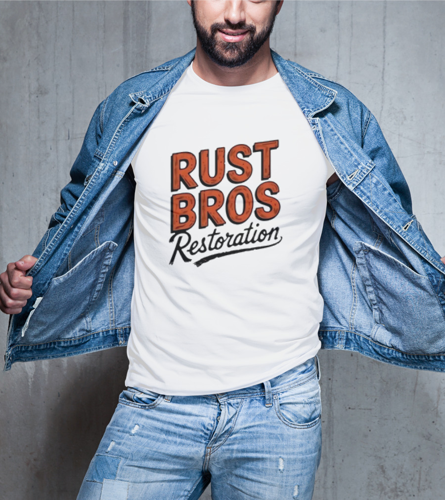 Rust Bros Restoration Classic Automotive Garage Heritage T-Shirt