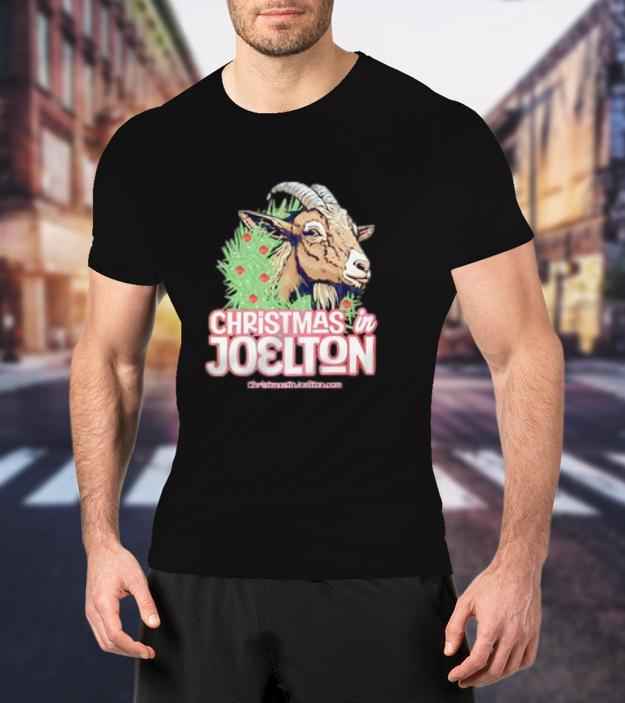 Christmas In Joelton Funny Goat Christmas T-Shirt