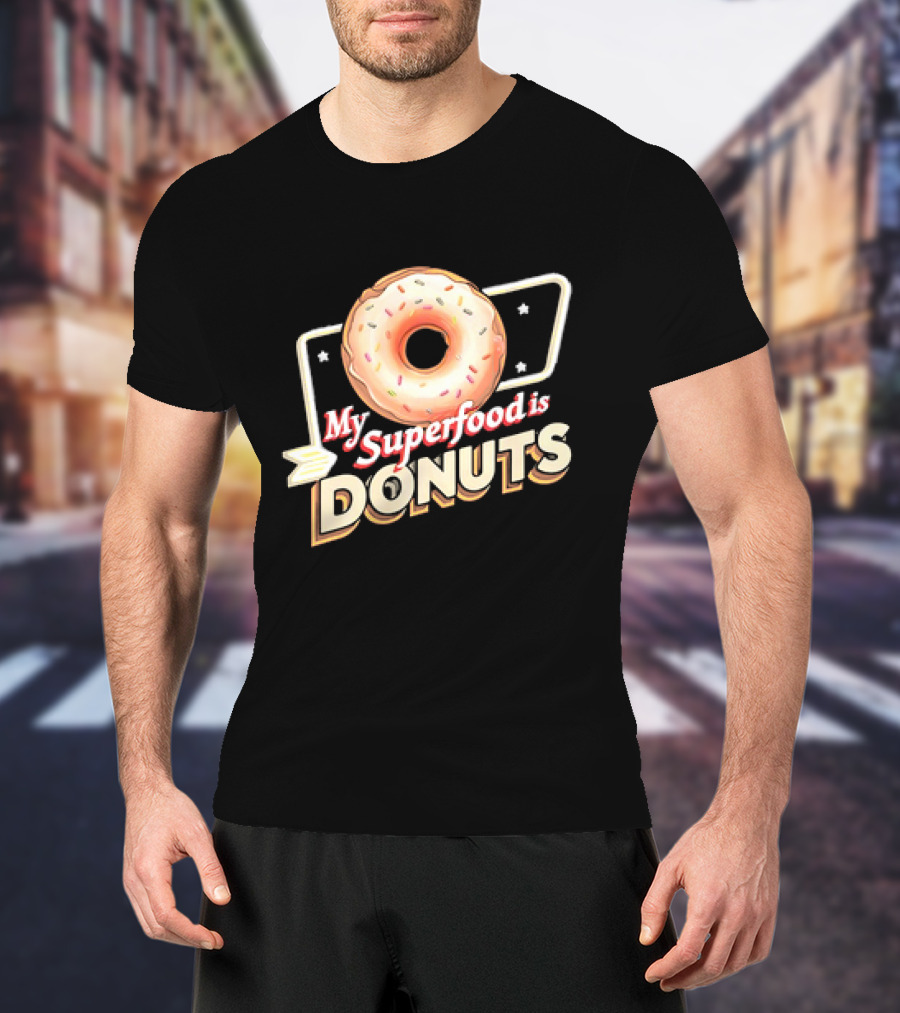 My Superfood Is Donuts Vintage T-Shirt