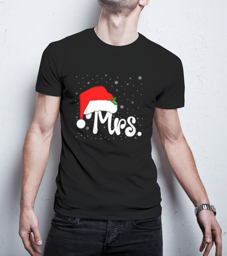 Mrs Santa Claus Christmas Matching Couples T-Shirt