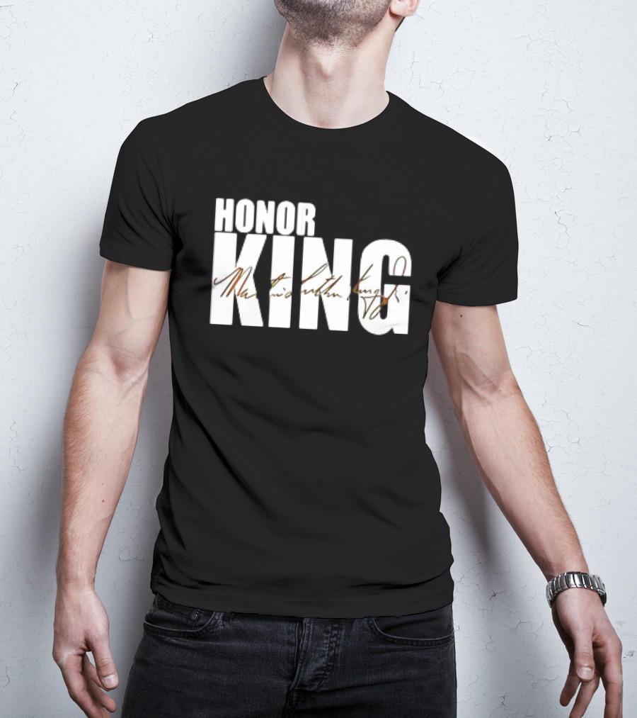 HONOR KING Dallas Mavericks 2025 Martin Luther King Day Signature T-Shirt