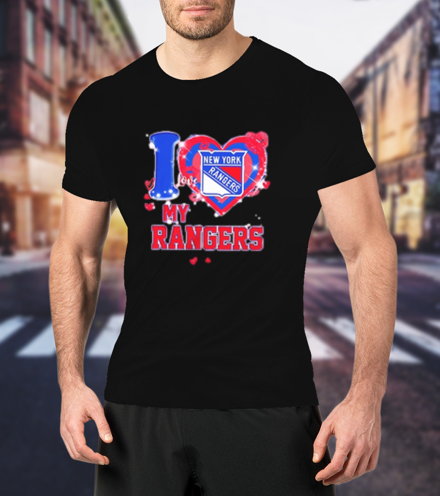 I Love My New York Rangers Heart T-Shirt