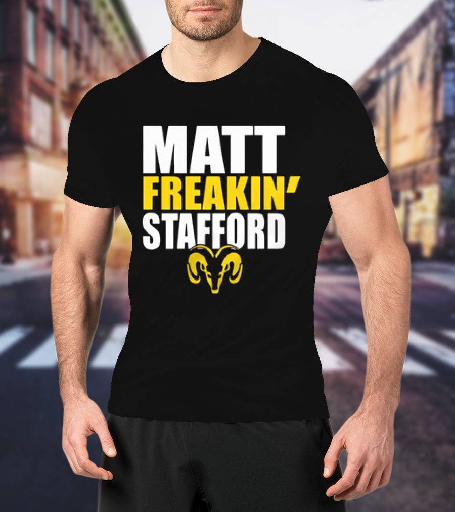 Los Angeles Rams Matt Freakin’ Stafford Iconic Ram T-Shirt