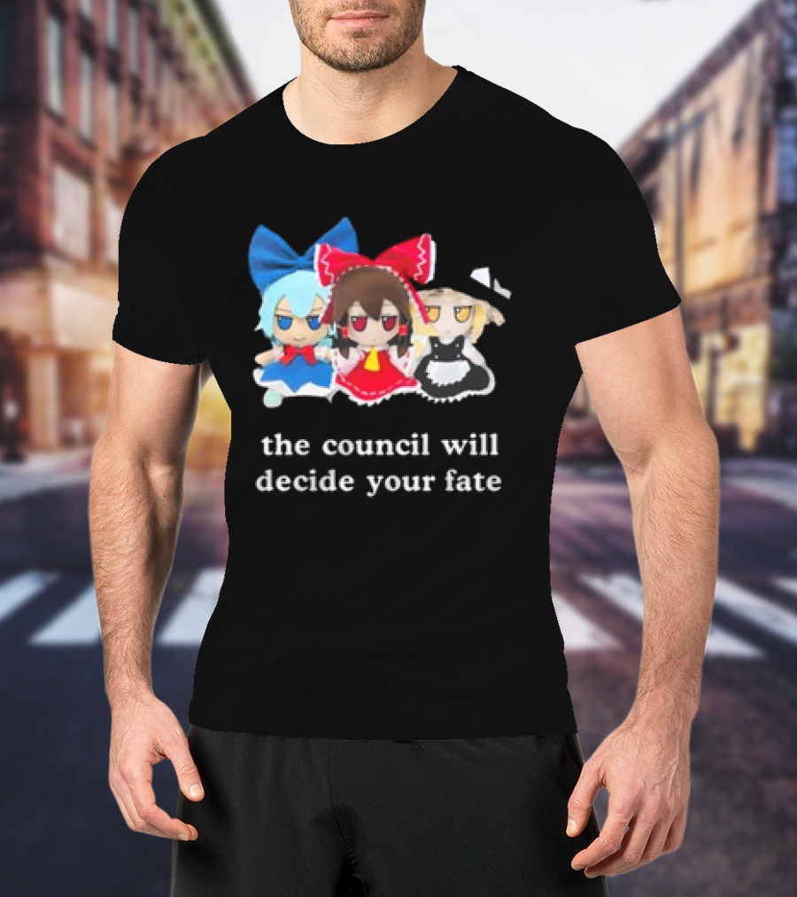The Council Will Decide Your Fate Touhou Cirno Marisa Reimu Dolls T-Shirt